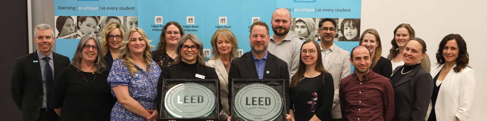 <p class="slider-title">The CBE is Celebrating LEED Designation for Mahogany and Lakeshore Schools</p><div class="banner-line"></div><p class="slider-subtitle">The Calgary Board of Education is celebrating two new schools that have achieved a LEED designation by the Canada Green Building Council (CAGBA).</p> <a style="pointer-events:all" class=AEBannerMoreLink href="https://cbe.ab.ca/news-centre/Pages/the-calgary-board-of-education-is-celebrating-leed-designation-for-mahogany-and-lakeshore-schools.aspx">Read More</a>